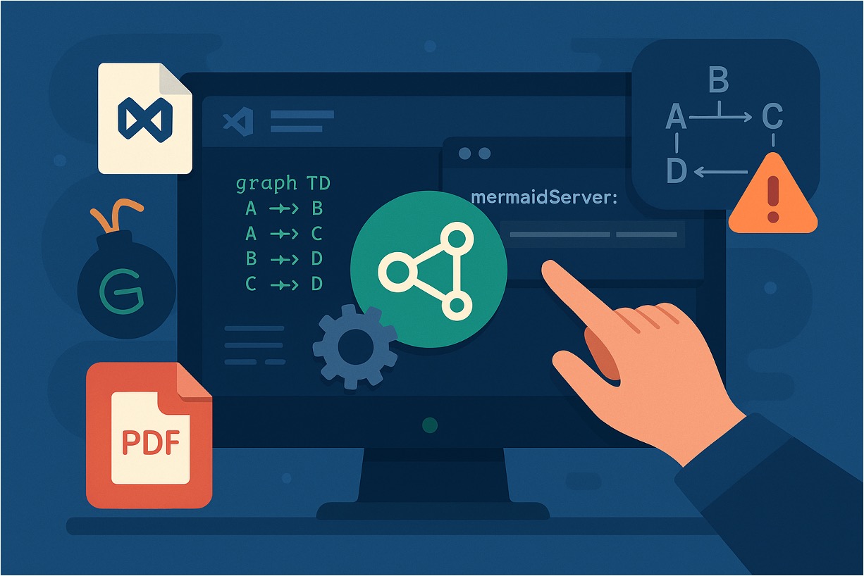 Fix Markdown PDF Mermaid Export Error