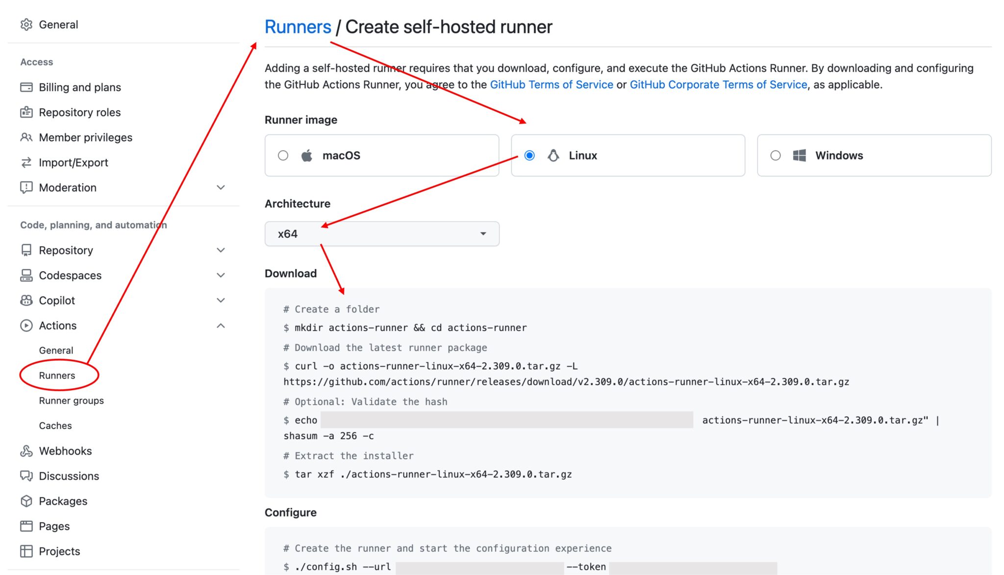 github_set_runner