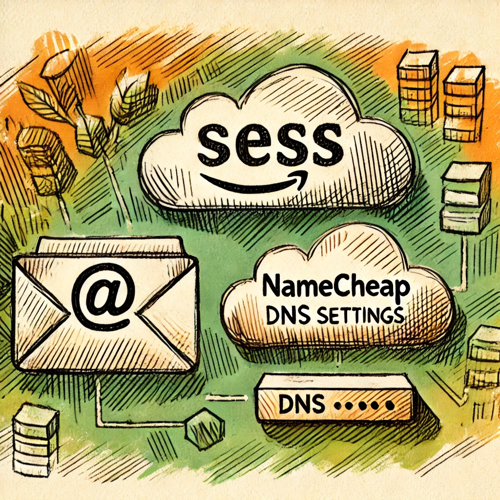 Amazon SES における Namecheap の DNS 設定